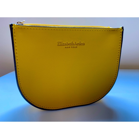 Elizabeth Arden mustard yellow makeup bag - Picture 3 of 10